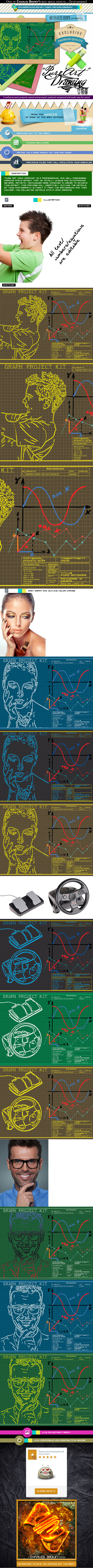 Pure Art Hand Drawing 58 – Graph Project Kit - Photo Effects Actions