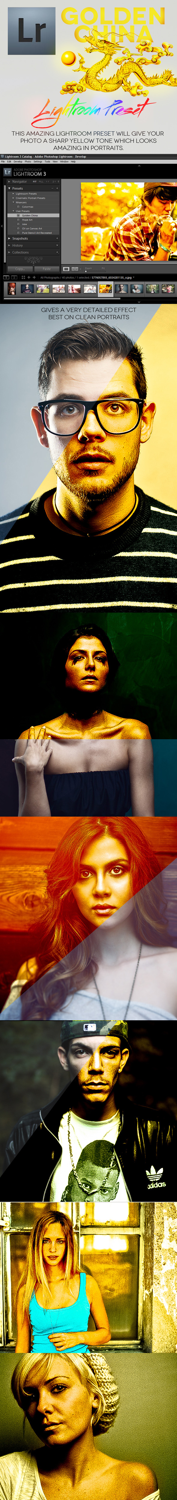 Golden China Lightroom Preset - Portrait Lightroom Presets