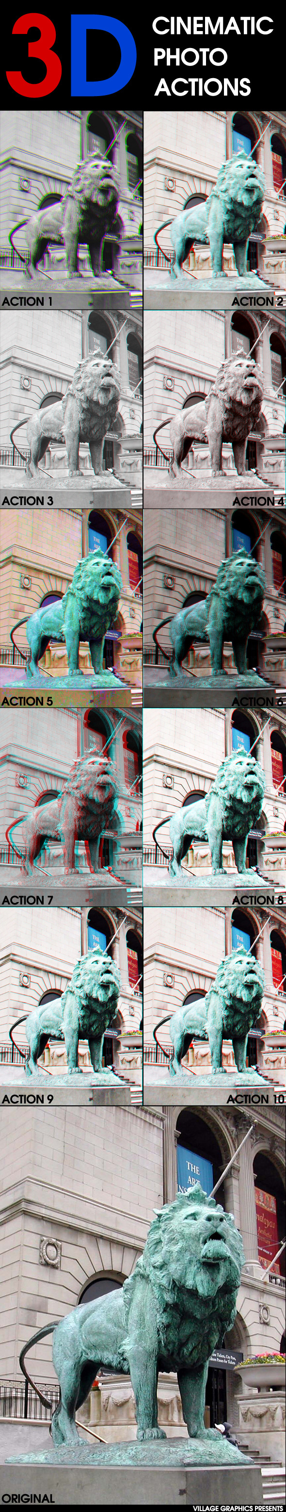 3D Cinematic Psd. Actions - Add-ons