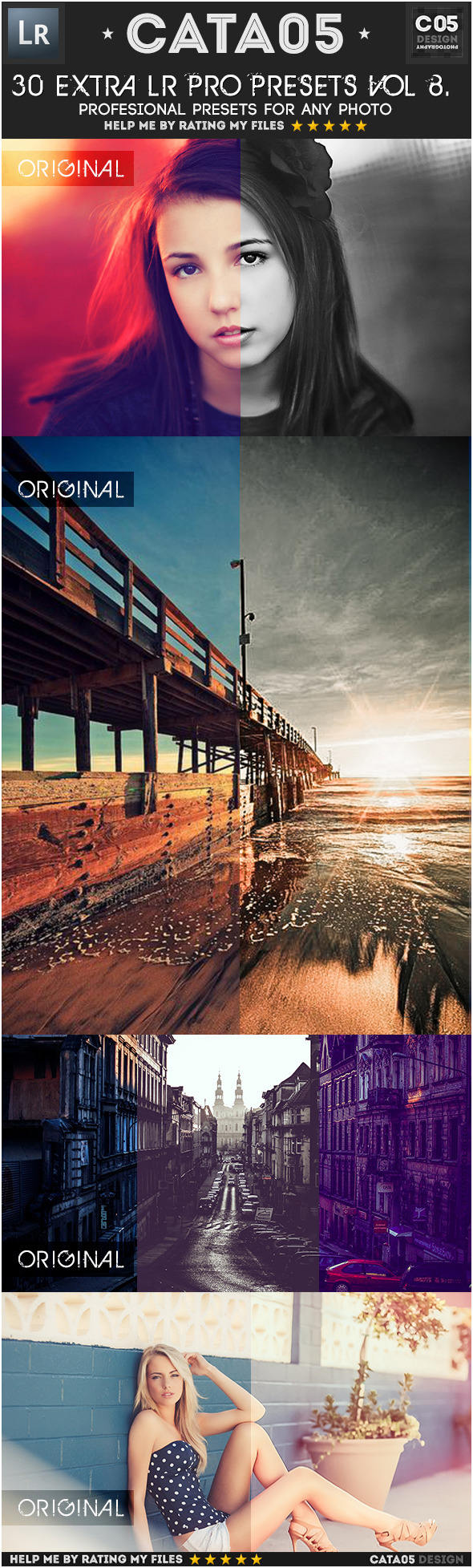 30 Extra Pro Presets Vol 8 - Portrait Lightroom Presets