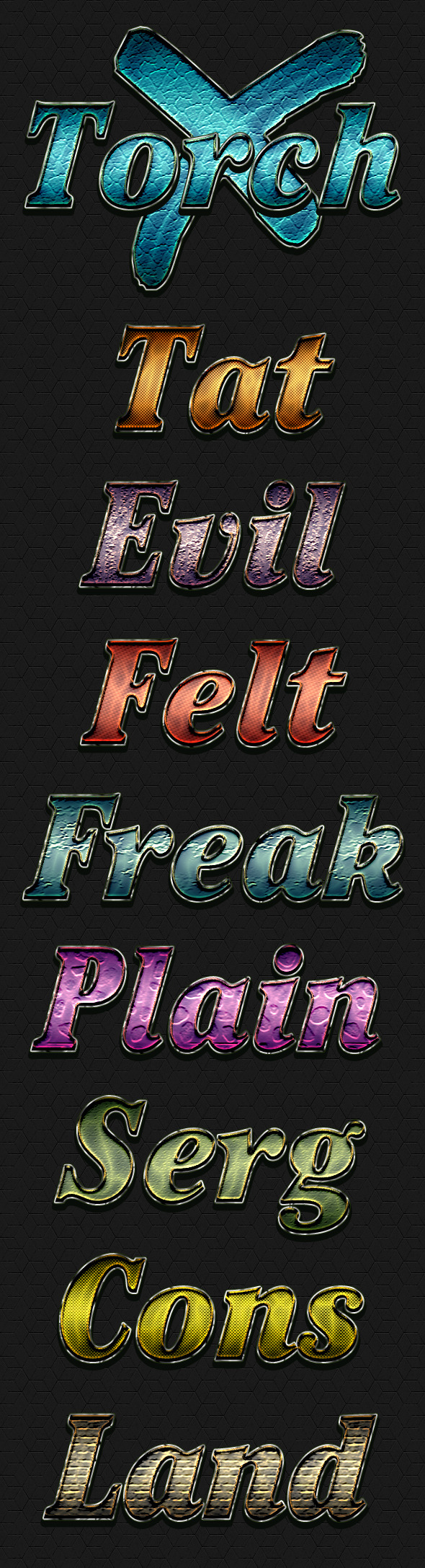 Rustic Torch - Text Effects Actions