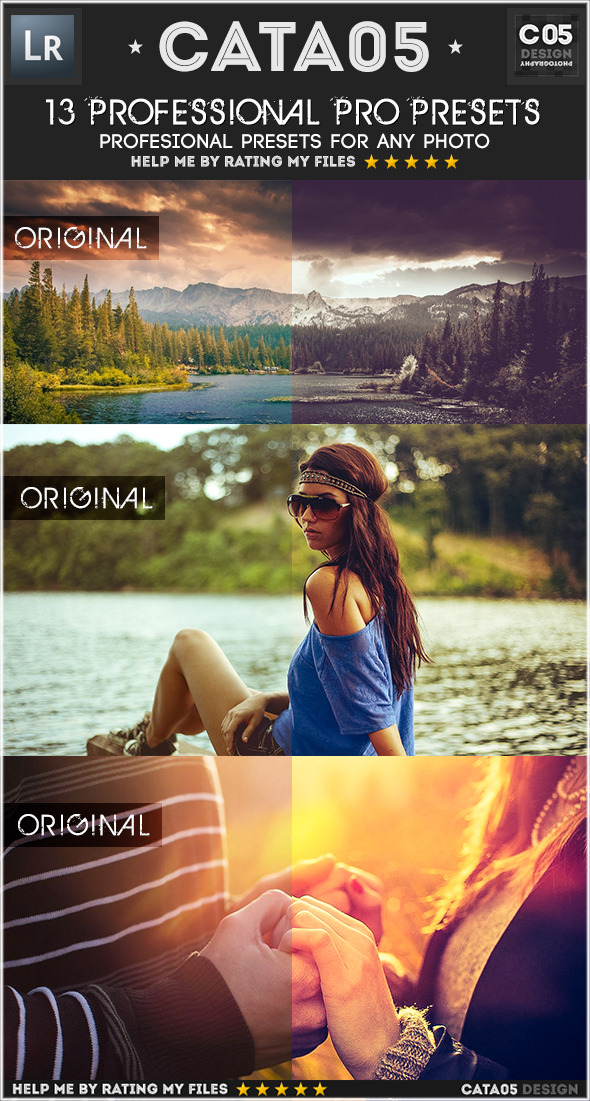 13 Professional Pro Presets - Portrait Lightroom Presets