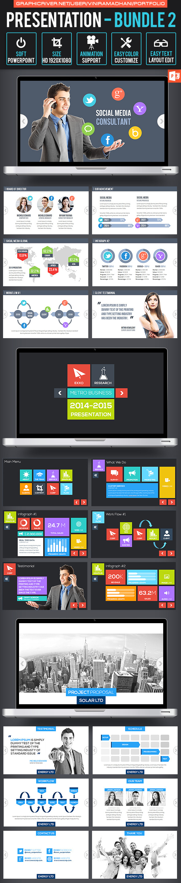 Presentation Bundle 2 - Business PowerPoint Templates