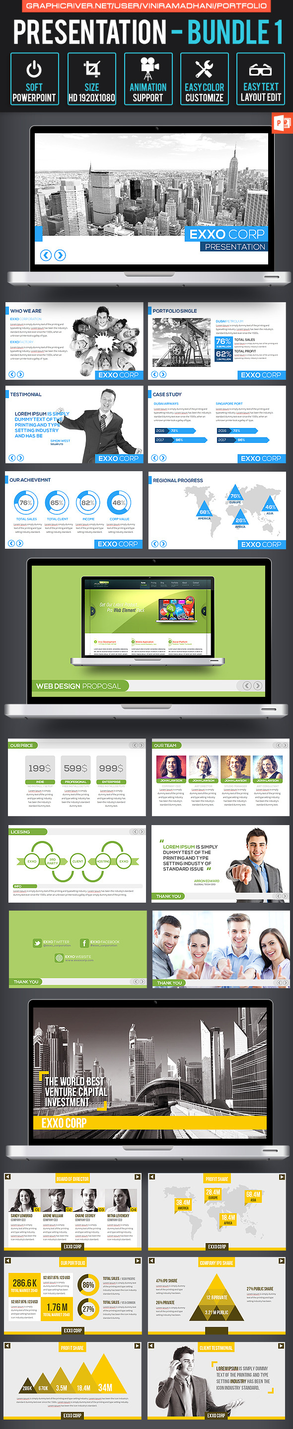 Presentation Bundle 1 - Business PowerPoint Templates
