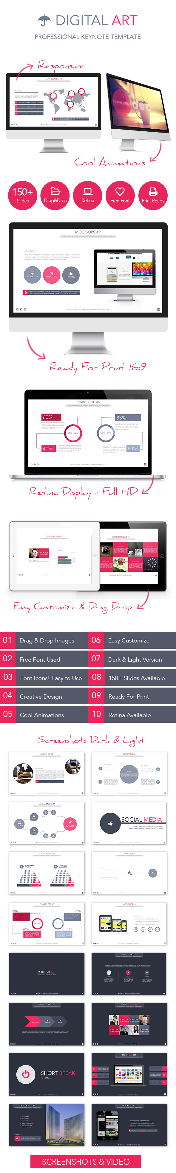 Digital Art - Creative Keynote Template - Keynote Templates Presentation Templates