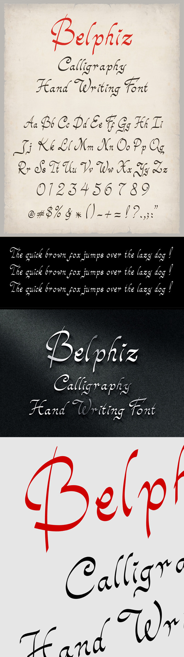 Belphiz Font - Hand-writing Script