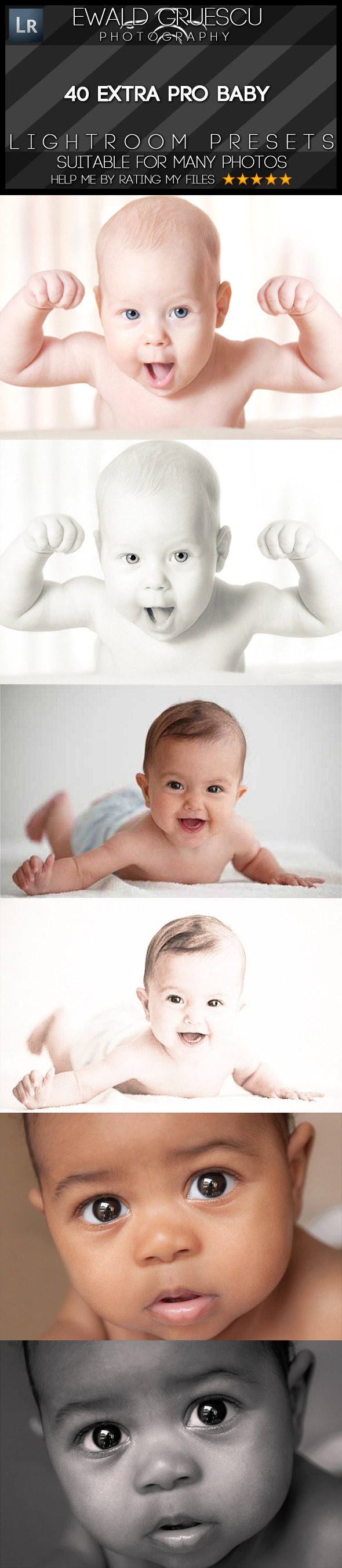 40 Baby Lightroom Presets - Portrait Lightroom Presets