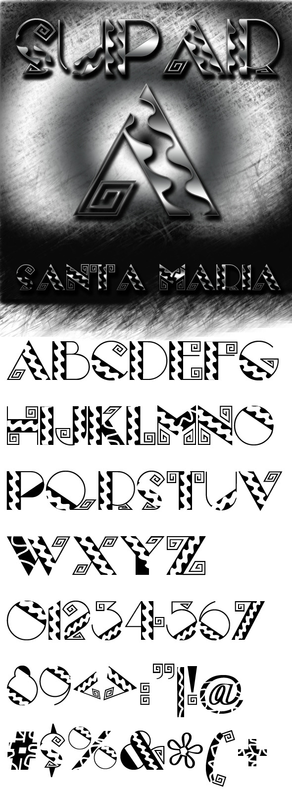 Santa Maria font - Decorative Fonts