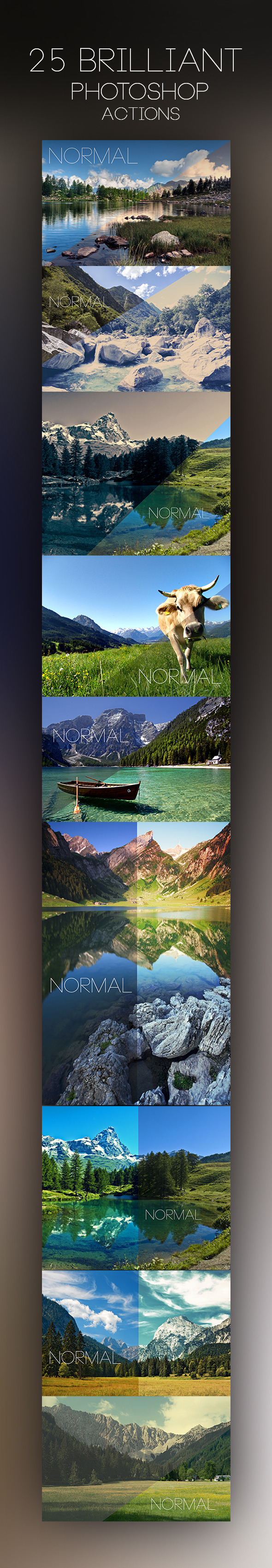 25 Photoshop Actions - Photo Effects Actions