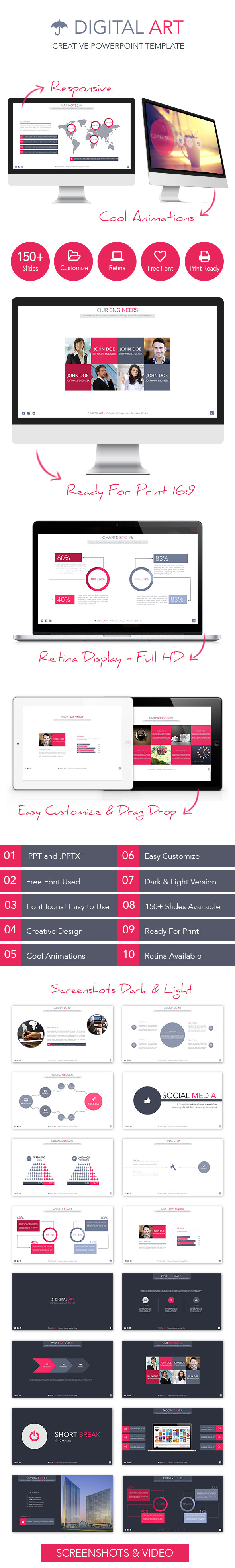 Digital Art - Creative Powerpoint Template - Creative PowerPoint Templates