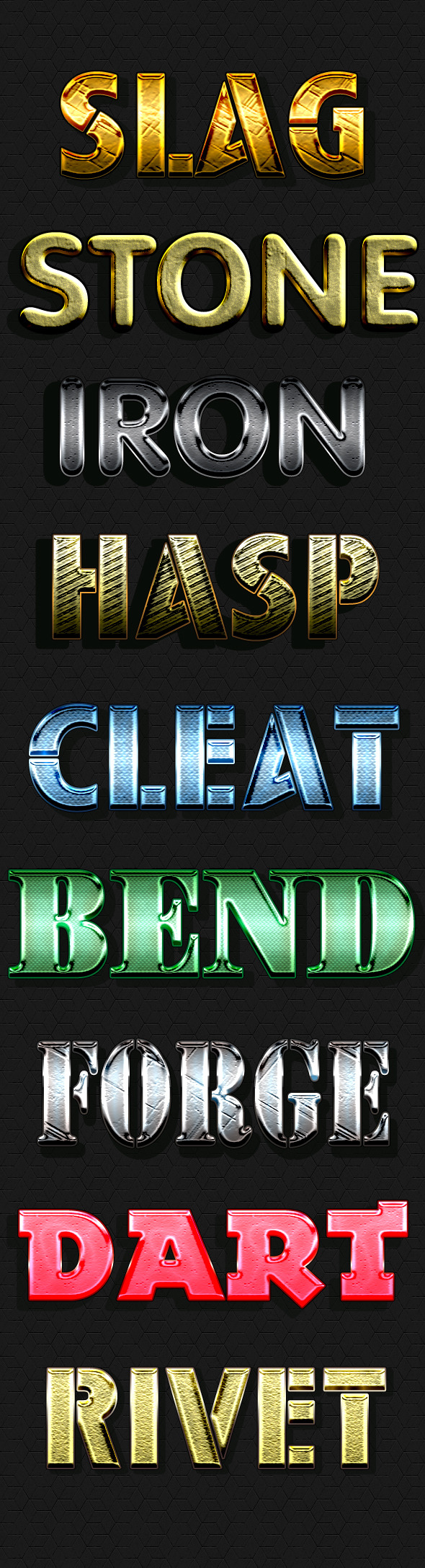 Texture Style - Text Effects Styles