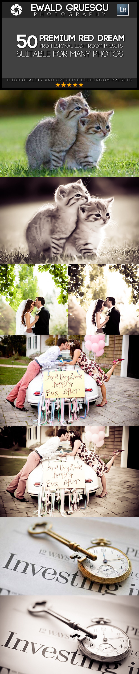 50 Red Dream Lightroom Presets - Portrait Lightroom Presets