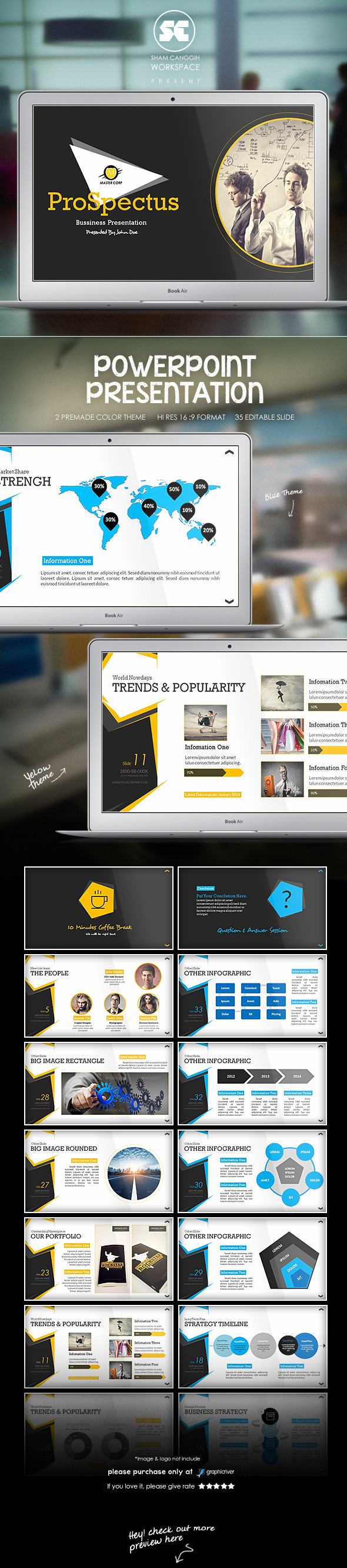 Prospectus : Corporate Powerpoint Presentation - Business PowerPoint Templates