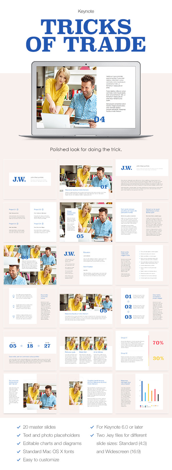 Tricks of Trade Keynote Template - Keynote Templates Presentation Templates