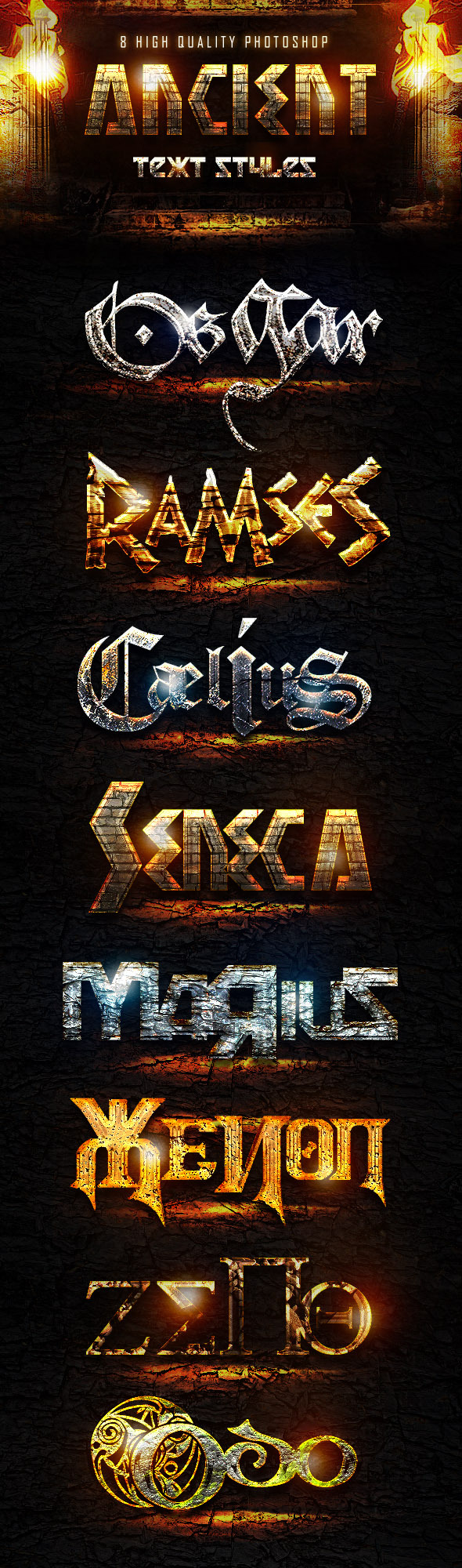 Ancient Styles - Text Effects Actions