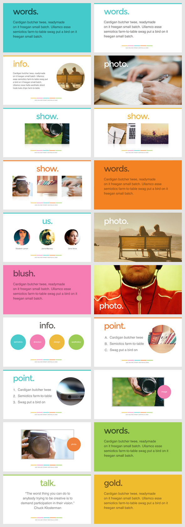 Sweet - Keynote Presentation Template - Creative Keynote Templates
