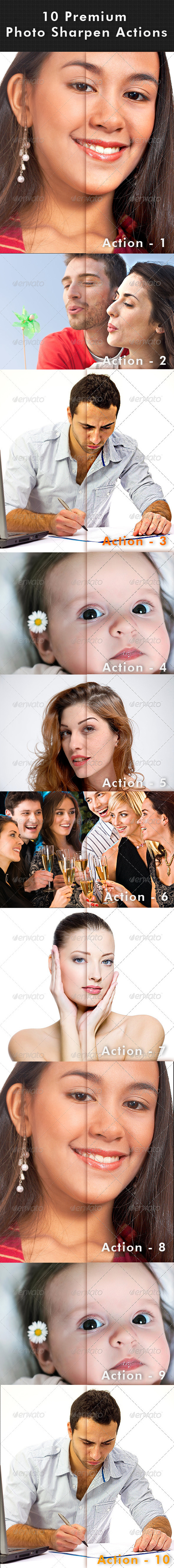 10 Premium Photo Sharpen Actions - Photo Effects Actions