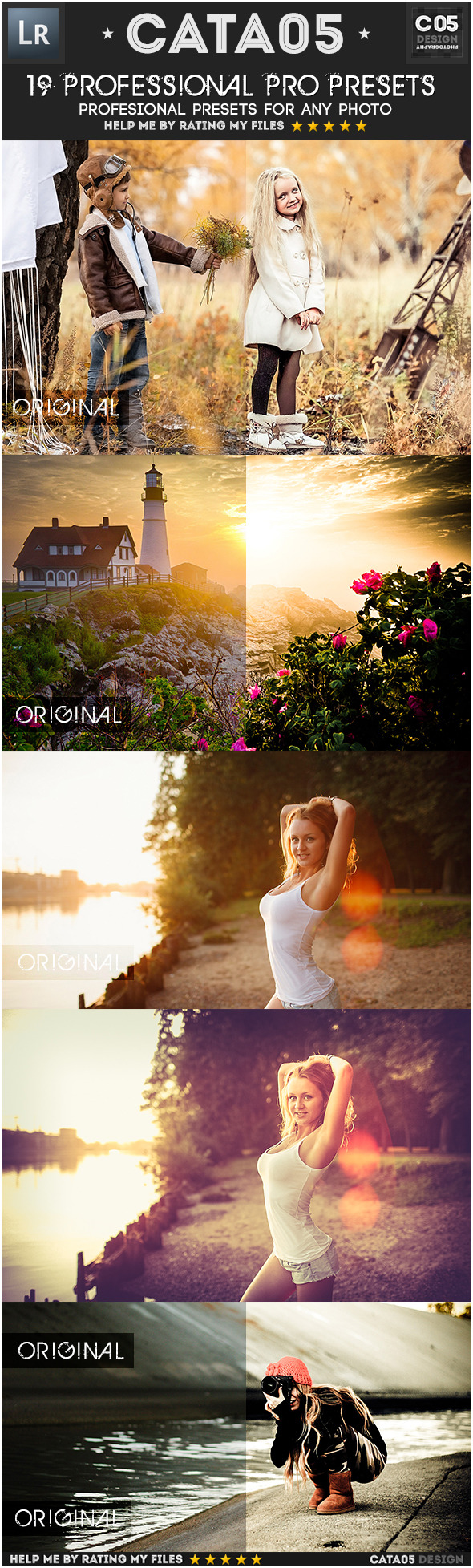 19 Professional Pro Presets - Portrait Lightroom Presets