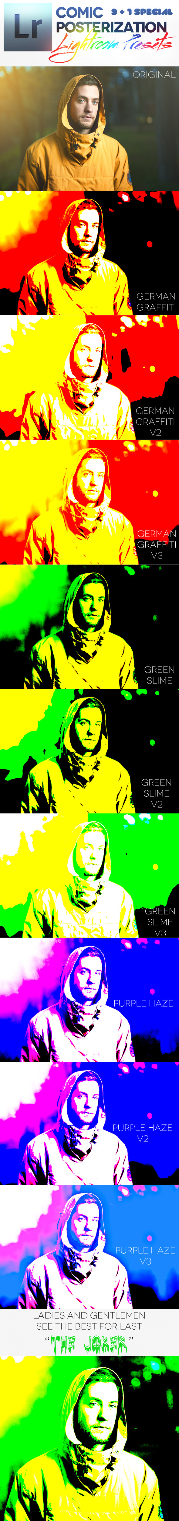 Comic Posterization Lightroom Presets - Portrait Lightroom Presets
