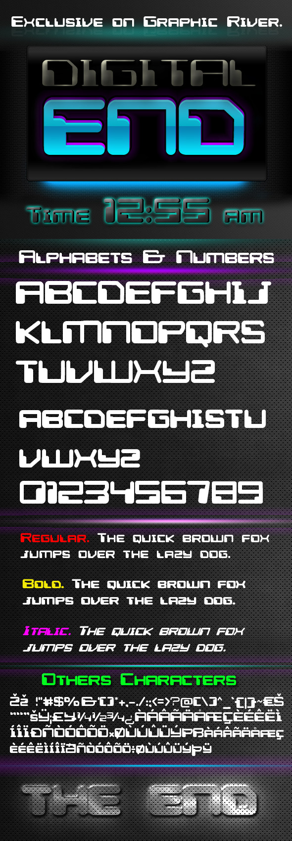 Digital End Font - Sans-Serif Fonts