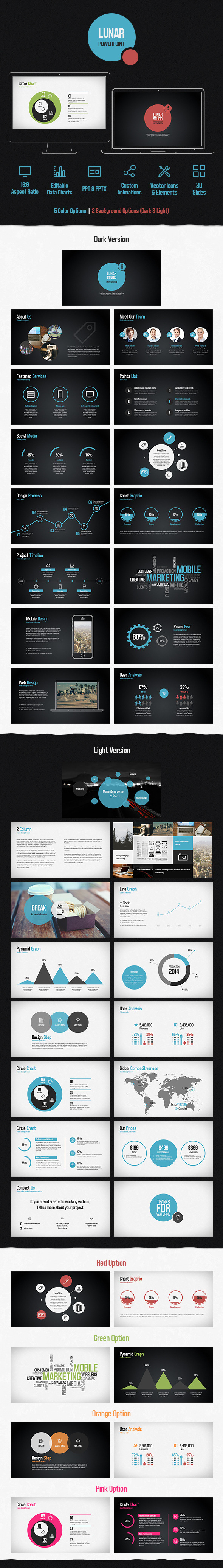 Lunar Powerpoint Presentation Template - Creative PowerPoint Templates
