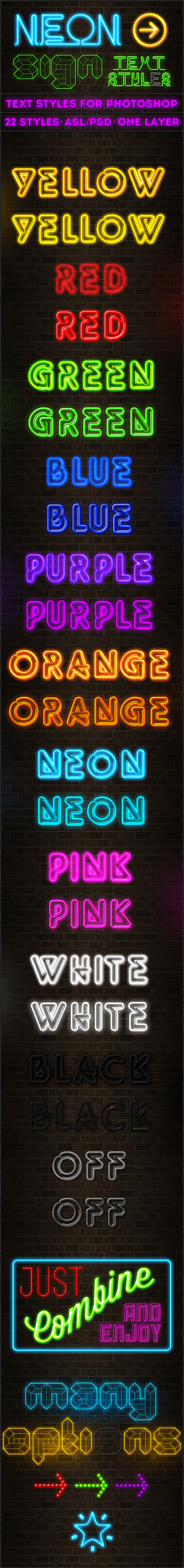Neon Sign - Text Styles - Text Effects Styles