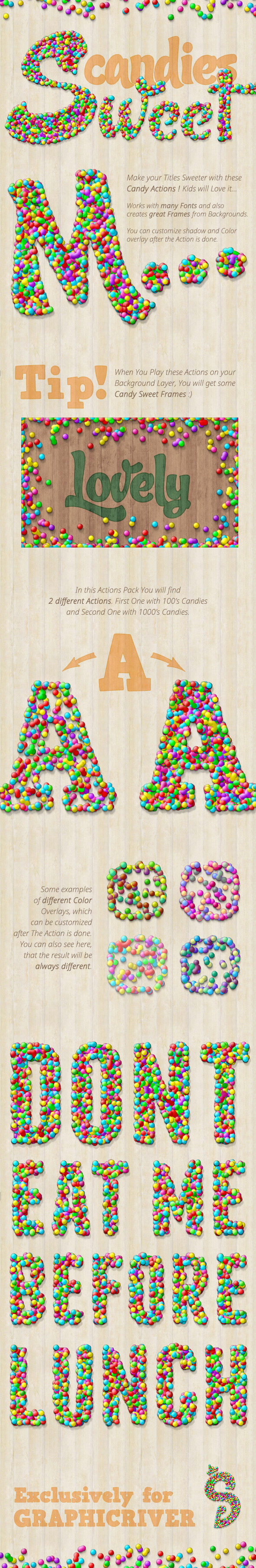 Candy Text Creator - Photoshop Actions - Text Effects Actions