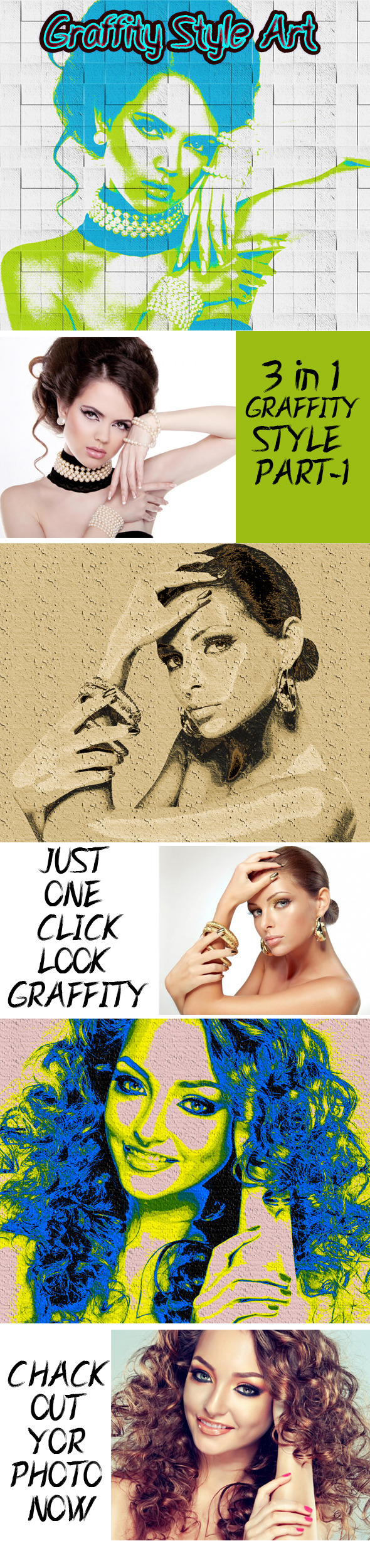 Graffity Style Art - Actions Photoshop