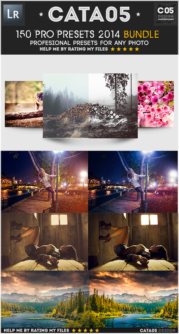 150 Pro Presets 2014 Bundle - Cinematic Lightroom Presets