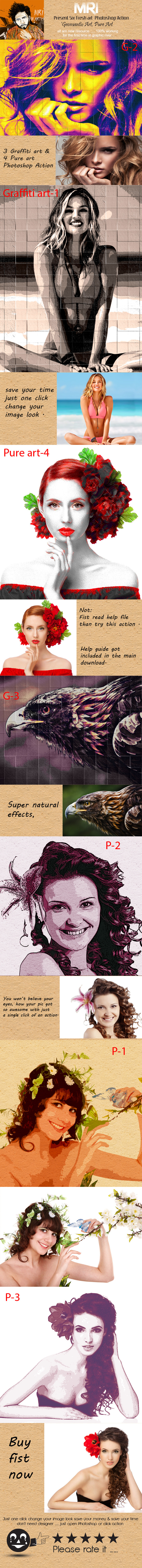 Pure & Graffiti Art - Actions Photoshop