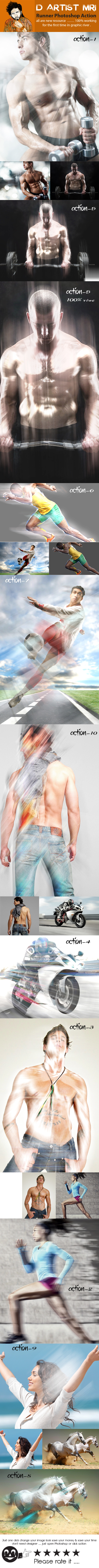 Runner Photoshop Action - Actions Photoshop