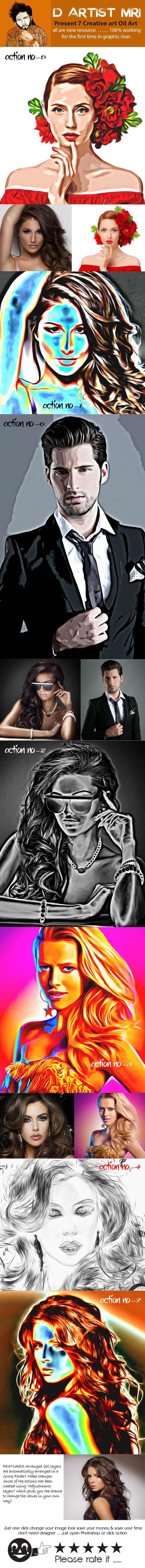 Creative Oil Art - Actions Photoshop