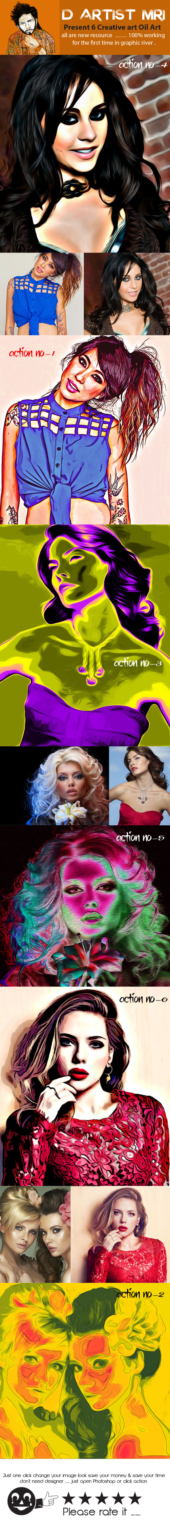 Creative Oil Art - Actions Photoshop