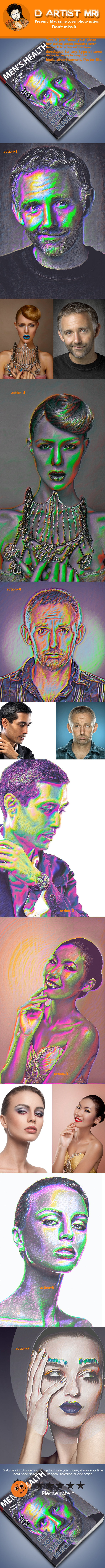 Magazine Cover Photo Action - Actions Photoshop