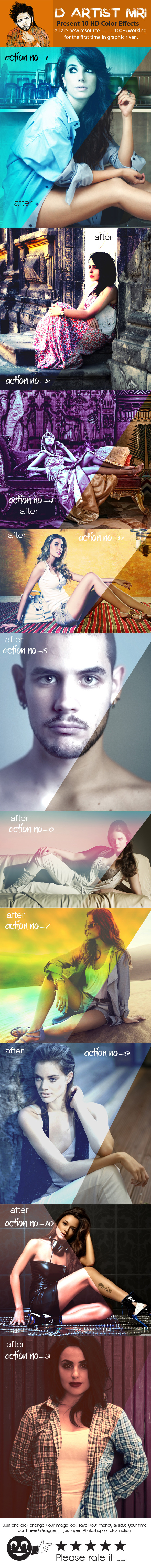 HD Color Effects - Actions Photoshop