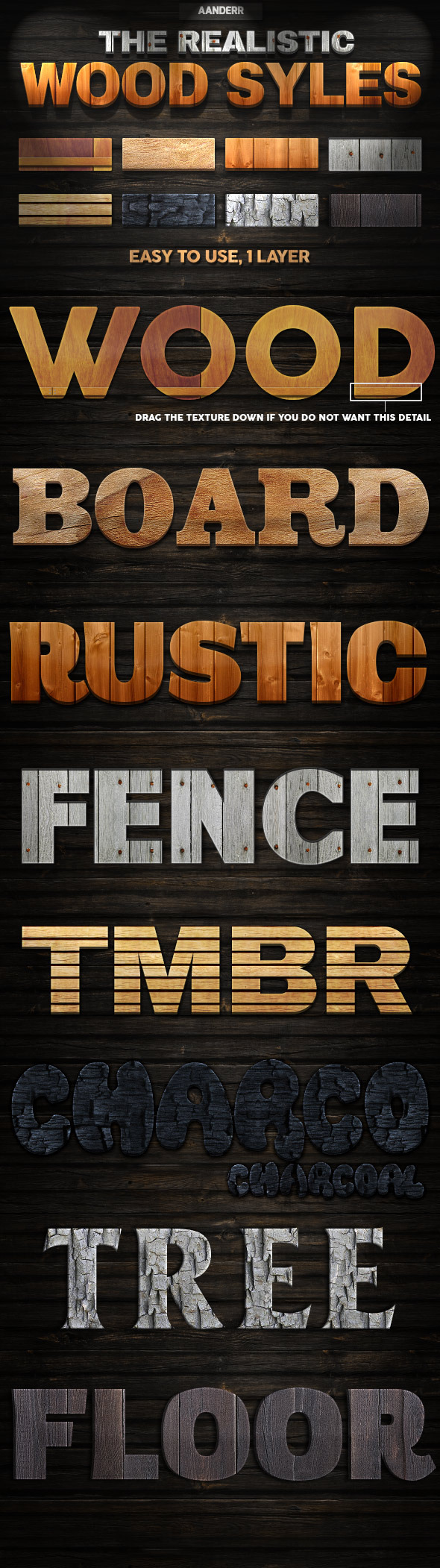 The Realistic Wood Styles