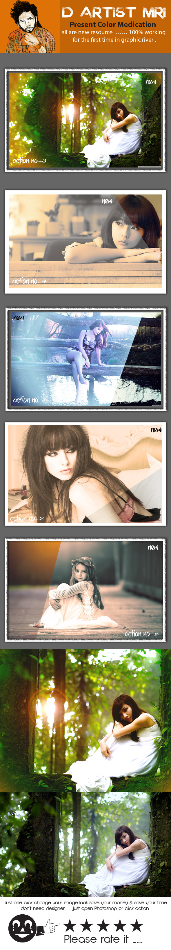 Color Modification - Actions Photoshop