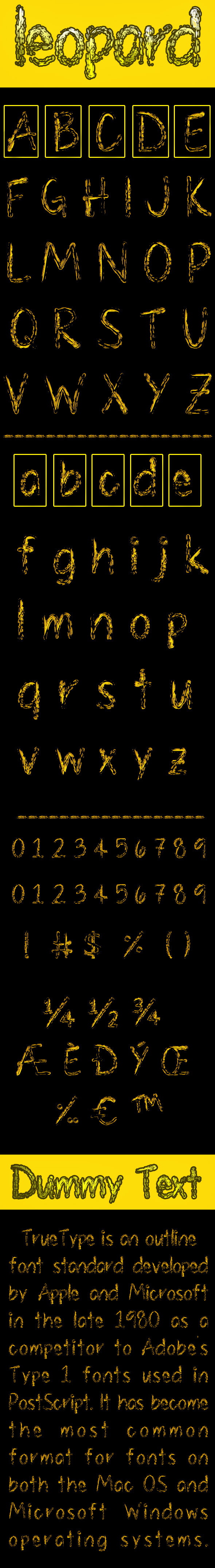 Leopard - Fonts