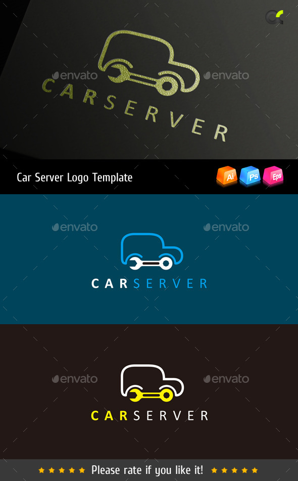 Car Server Logo Template - Objects Logo Templates