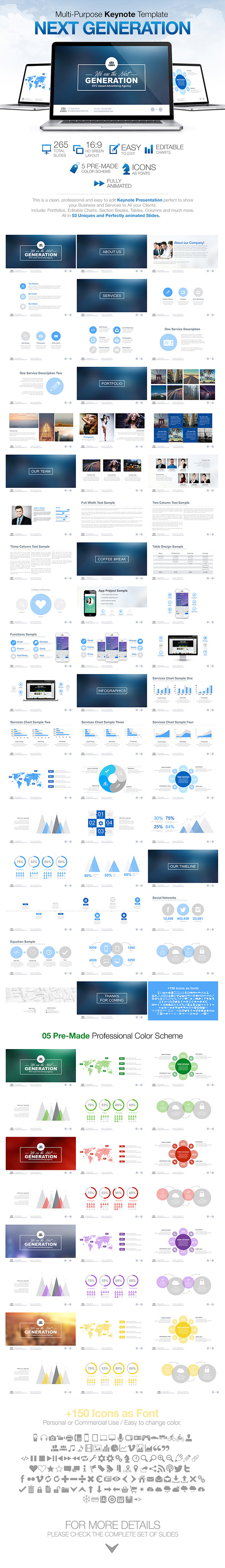 Next Generation - Multi Purpose Keynote Template - Keynote Templates Presentation Templates