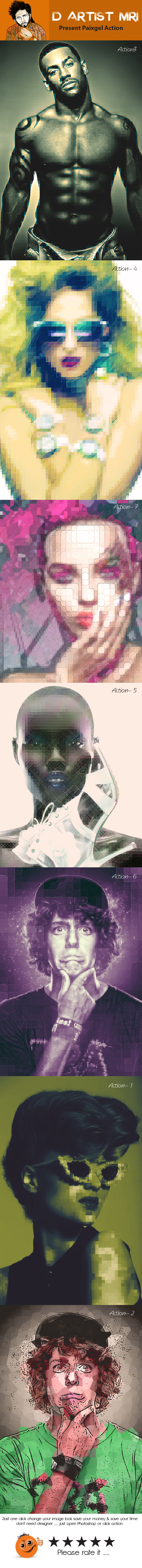 Paixgel Action - Actions Photoshop