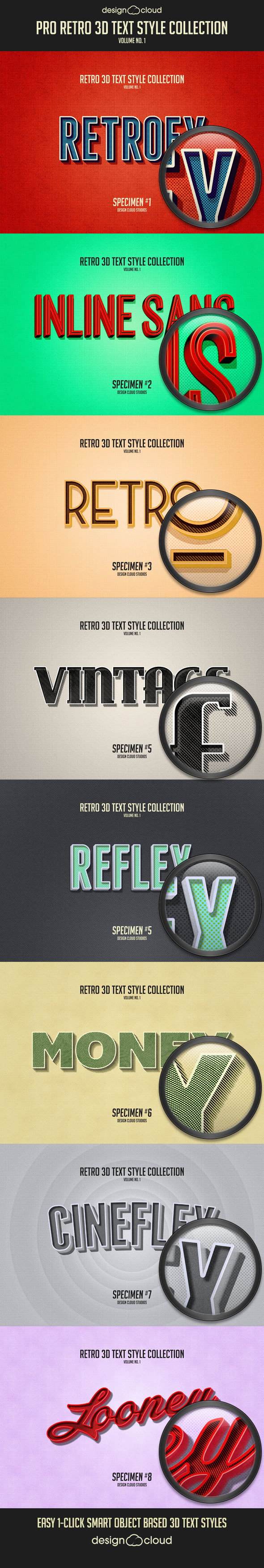 Pro Retro 3D Text Effects Vol. 1 - Text Effects Actions