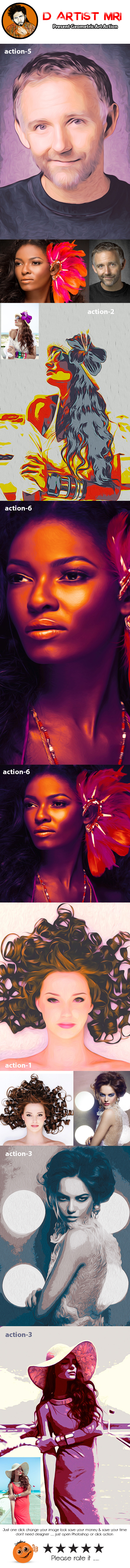 Premium Oil Art - Actions Photoshop
