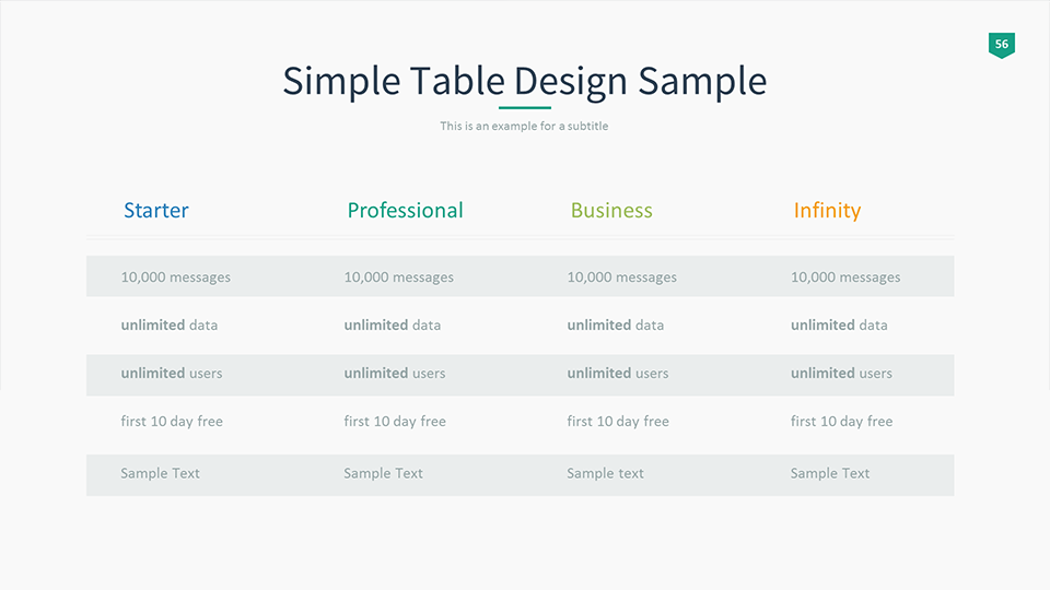 curio table matrix PowerPoint by Template EAMejia Presentation Mercurio