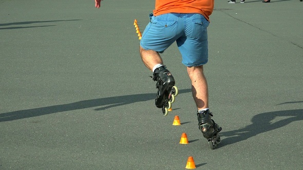 Skating on Roller Skates 2