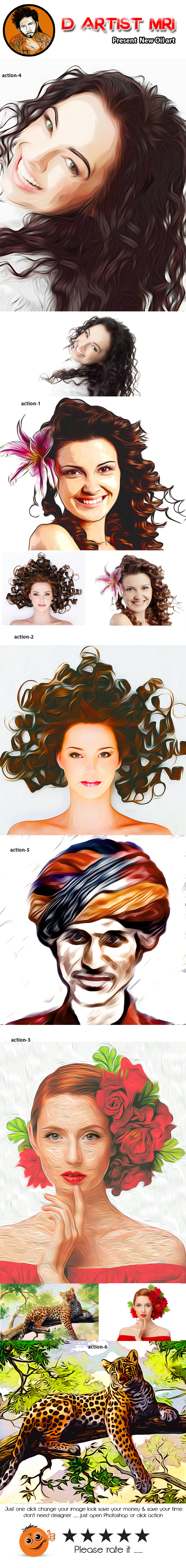 New Oil Art Action - Actions Photoshop