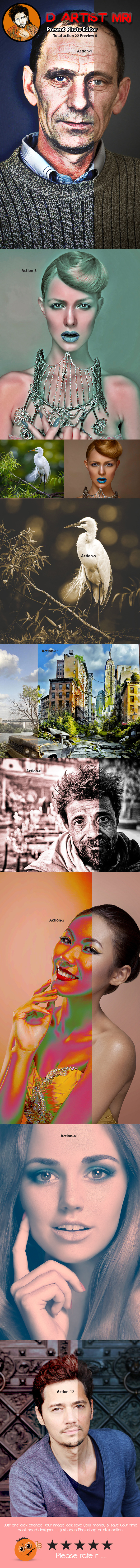 22 Photo Editor - Actions Photoshop
