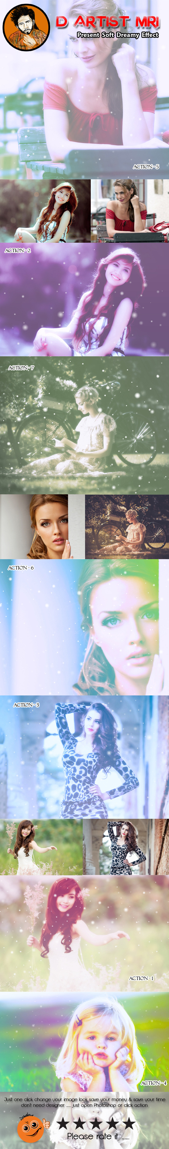 Soft Dreamy Effect - Photo Effects Actions