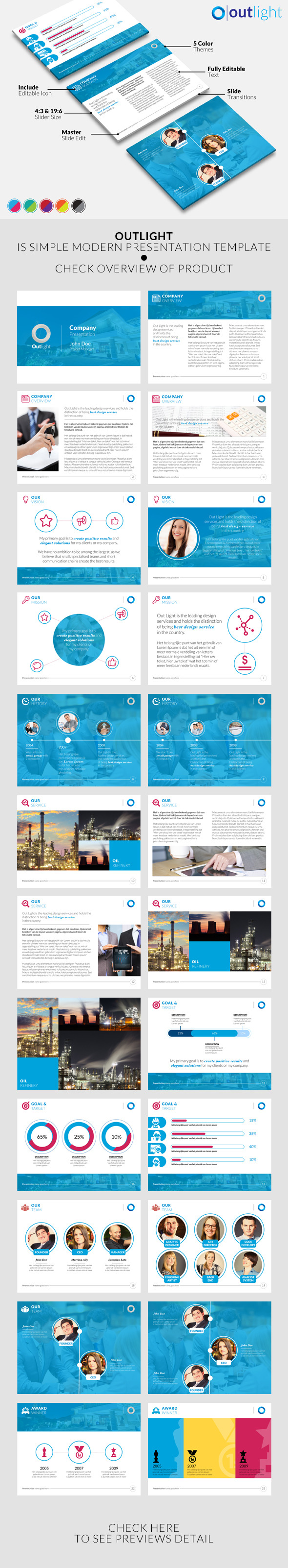 Outlight Powerpoint Template - PowerPoint Templates Presentation Templates