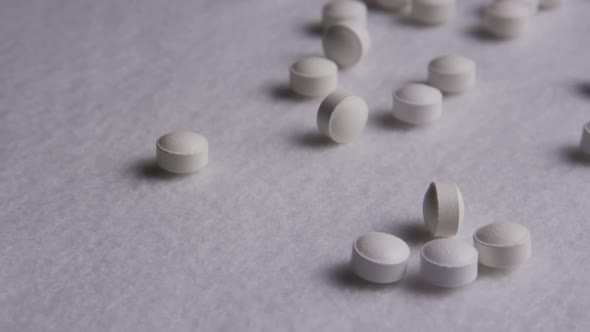Rotating stock footage shot of vitamins and pills - VITAMINS 0071 alt